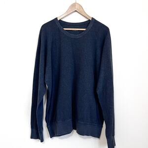 Homespun Mens Waffle Thermal Shirt Size XL Gray‎ Heavy Weight Long Sleeve Cotton